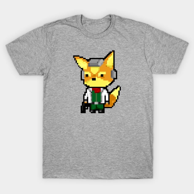 Pixel Starfox T-Shirt by darktiff_